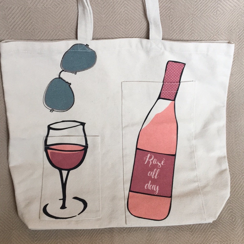 Rosè All Day Beach Tote